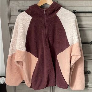 american eagle quarter zip sherpa